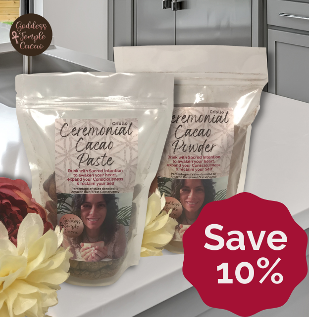 The Heal Bundle (1 Ceremonial Cacao Paste bag +  1 Ceremonial Cacao Powder Bag and SAVE 10% + Free Shipping)